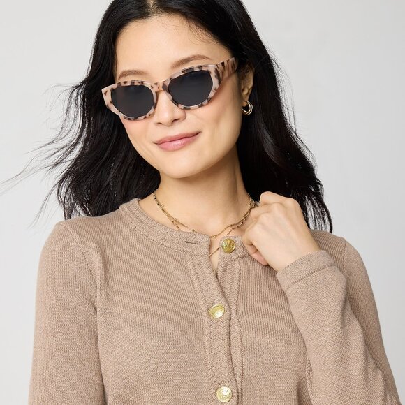 NWT J.Crew Factory Cotton Cardigan Sweater Lady Jacket - Picture 2 of 7